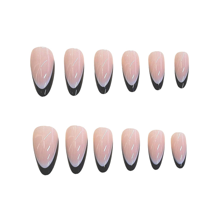 Elegant Leaf-Patterned Press-On Nails Kalsten