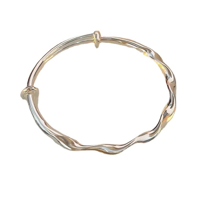 Fashion-forward Twisted Metal Bangle Bracelet Kalsten