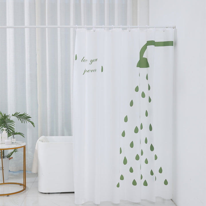 Inspirational Water Drop Shower Curtain Kalsten