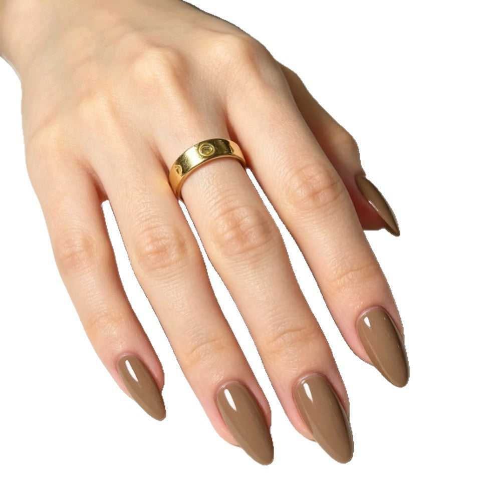 Elegantly Shaped Almond Press-On Nails Kalsten