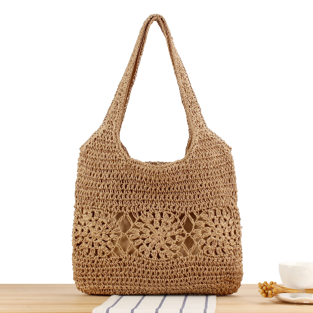 Hand-knotted tote bag made of natural bast Kalsten