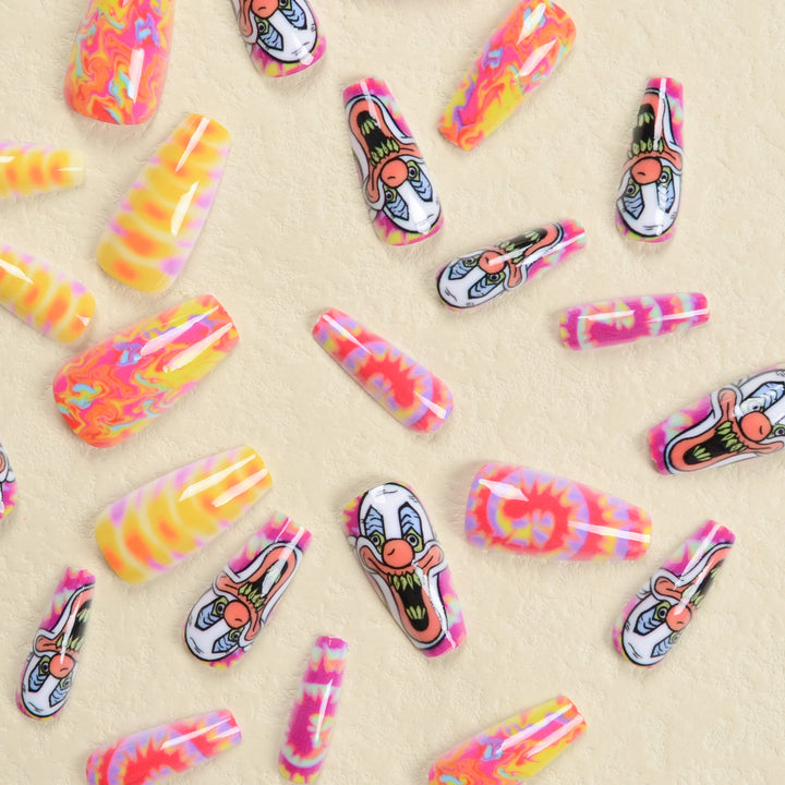 Creative Nail Art Set with Clown Motif Kalsten