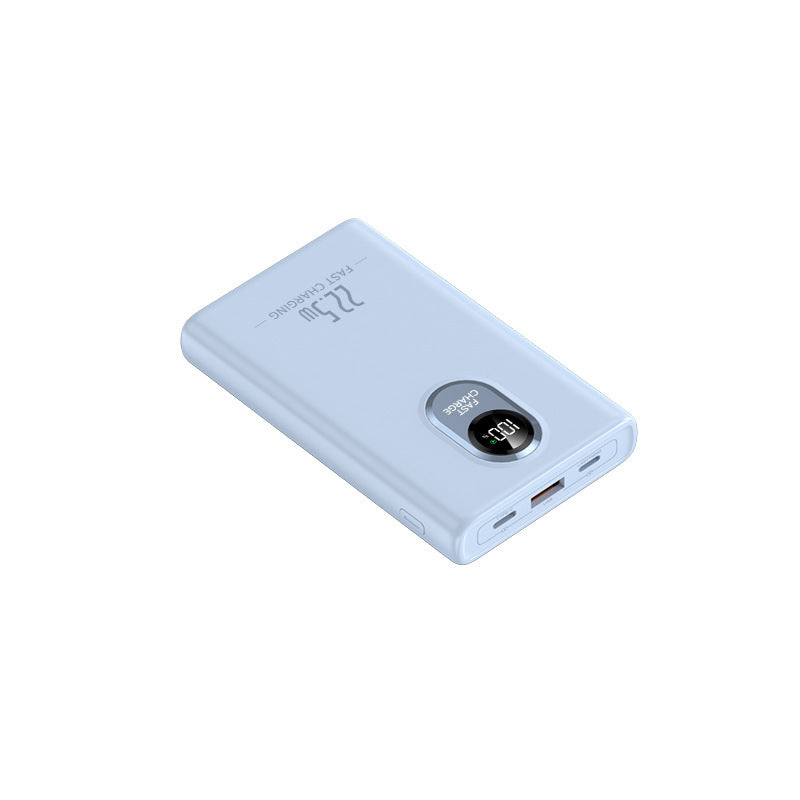 Compact power bank with integrated fast charging adapter and digital power display Kalsten