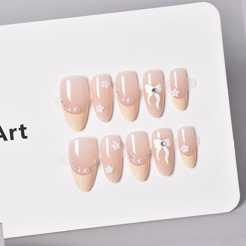 Glamorous Heart-Themed Press-On Nail Set Kalsten