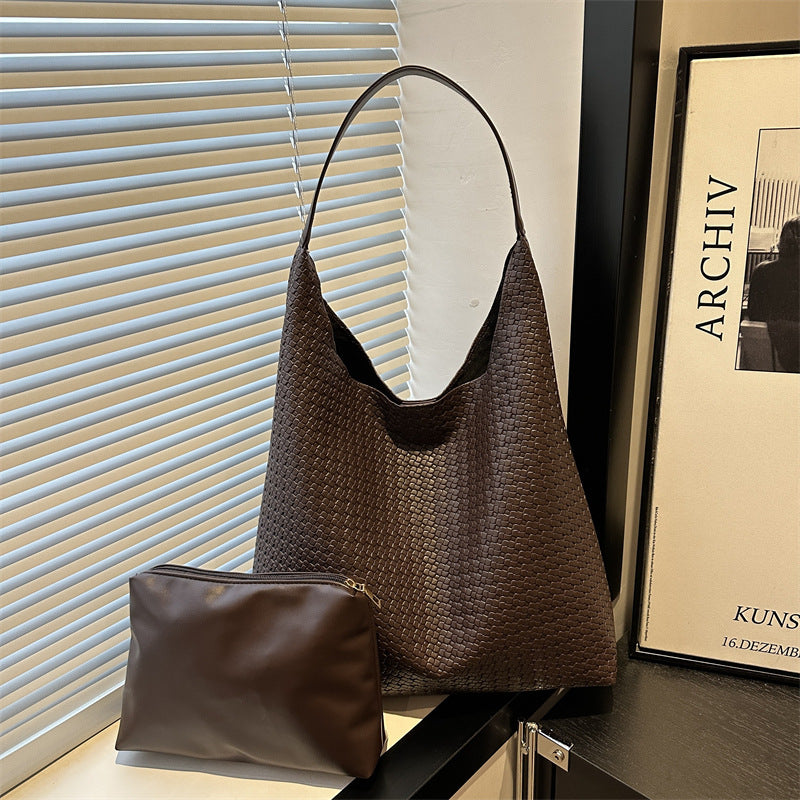 WoTextured Fabric Slouchy Tote Bag Kalsten