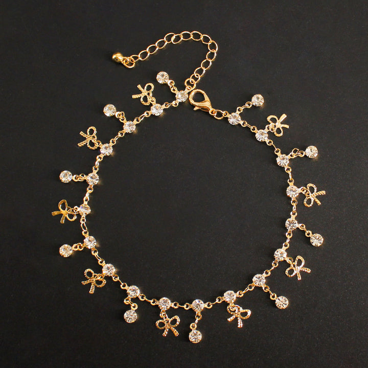 Delicate Crystal Charm Ankle Bracelet Kalsten