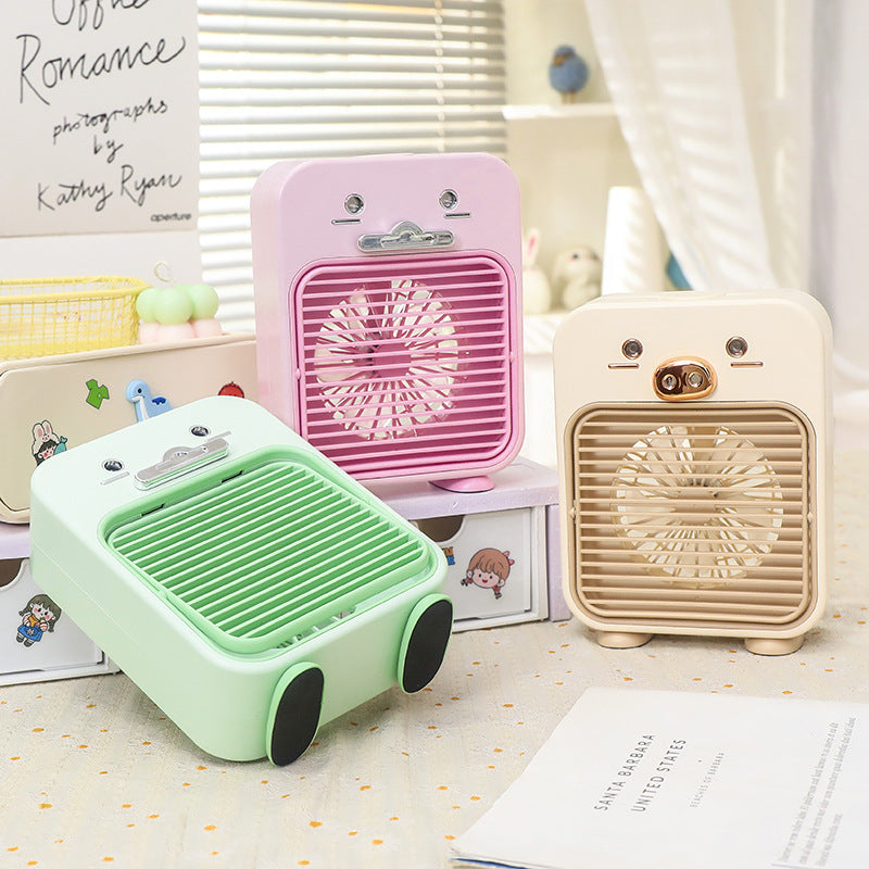 Ladies Funny Mini Table Fan with USB Connection and Flexible Tilt Kalsten