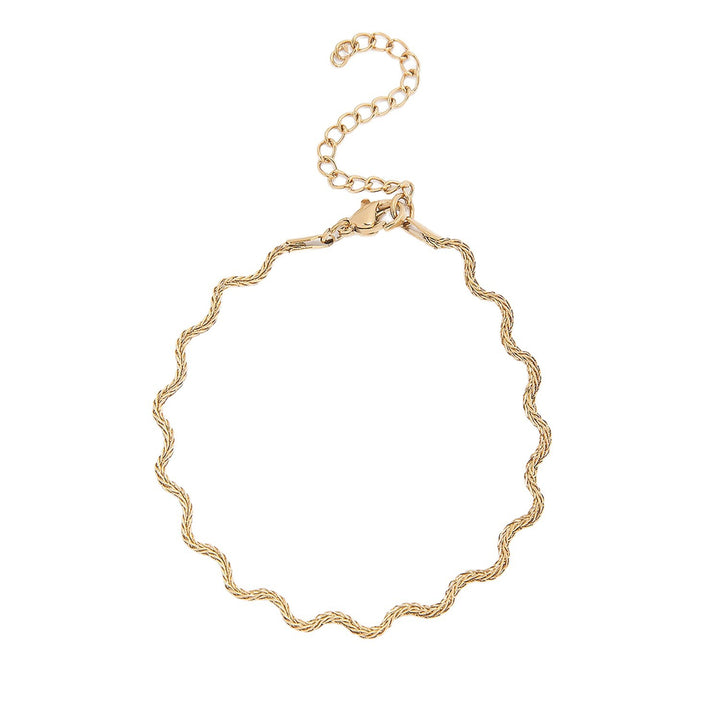 Elegant Wavy Chain Necklace Kalsten