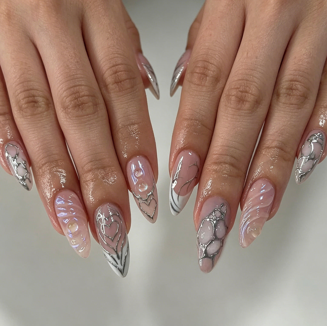 Elegant Acrylic Nail Art Design Kalsten