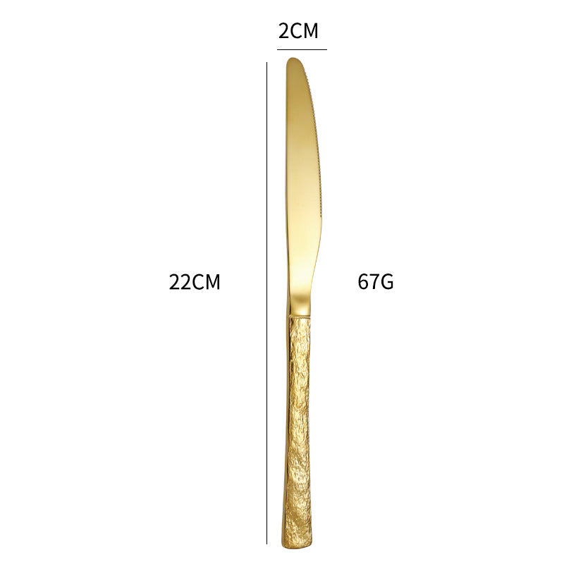 High-quality cutlery set with stylish, textured handle Kalsten