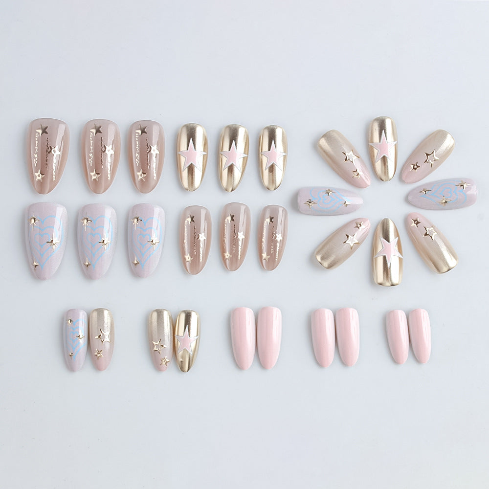Star-Embellished Press-On Nail Set Kalsten