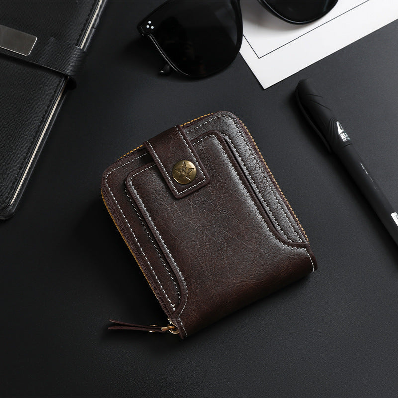 Bi-Fold Zip Wallet with Card Slots Kalsten