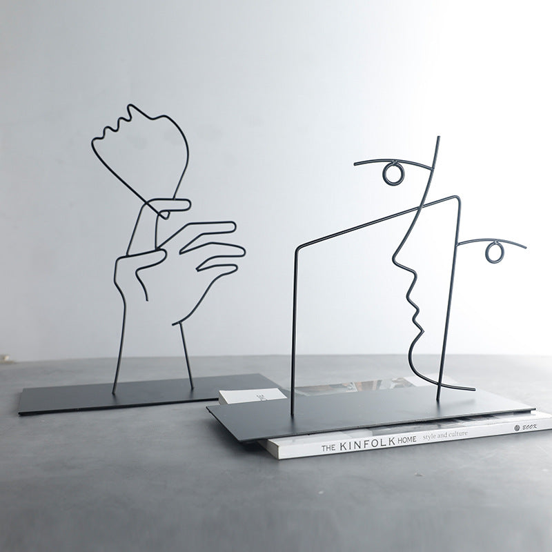 Abstract Line Art Sculpture