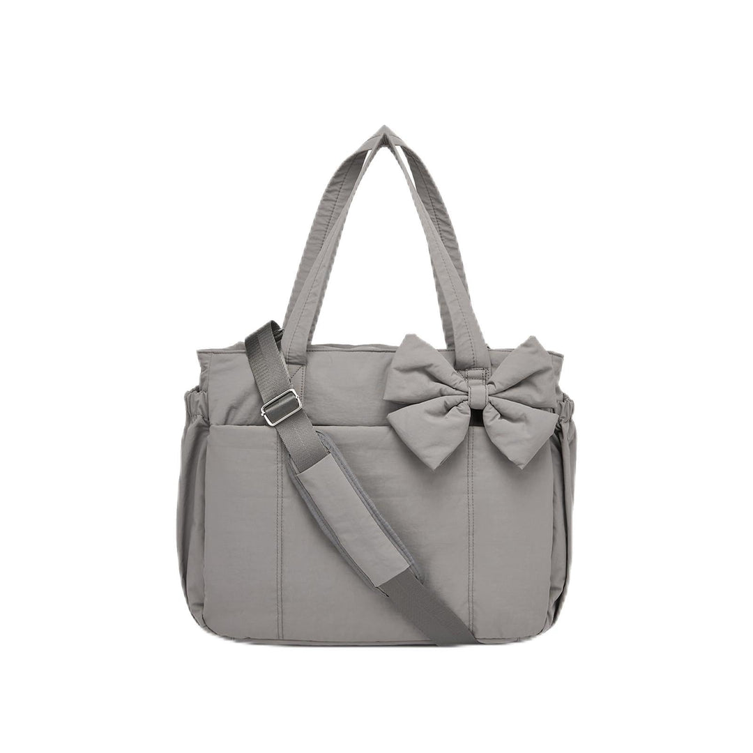 Practical tote bag with retractable shoulder strap and fashionable bow Kalsten