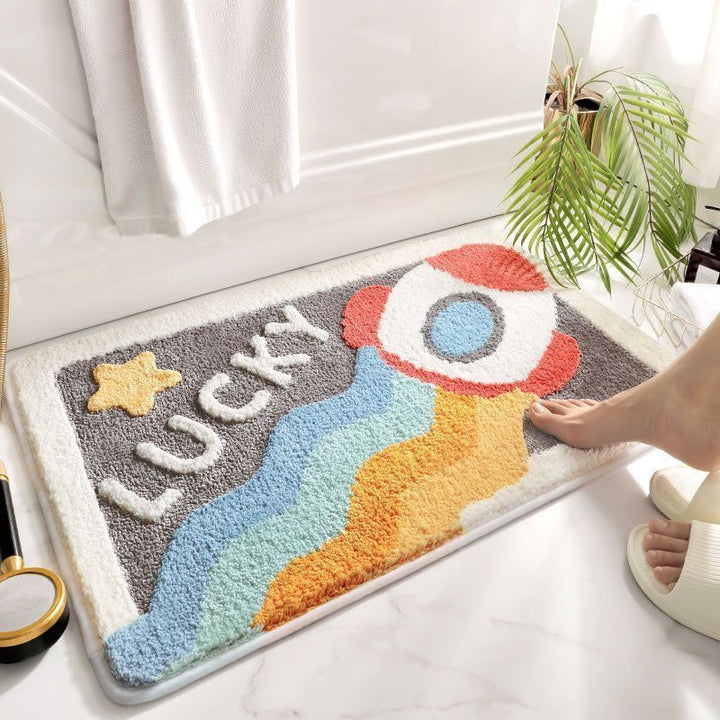 Fun Frog-Themed Bath Mat