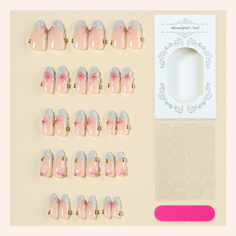 Premium Floral Press-On Nail Set Kalsten