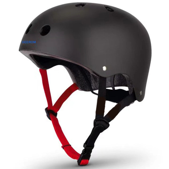 low-profile multi-sport helmet with EPS impact-absorbing liner and adjustable chin strap Kalsten