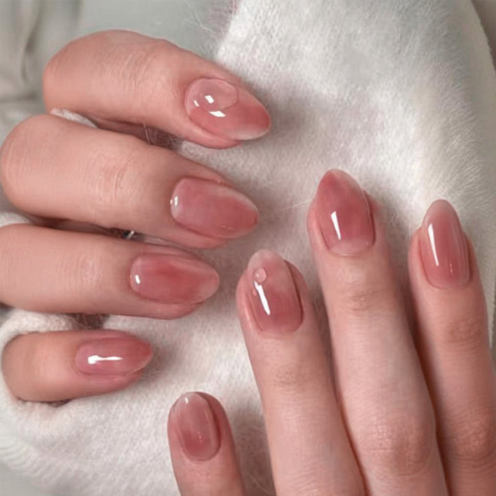 Artificial nail set with elegant, transparent shine Kalsten
