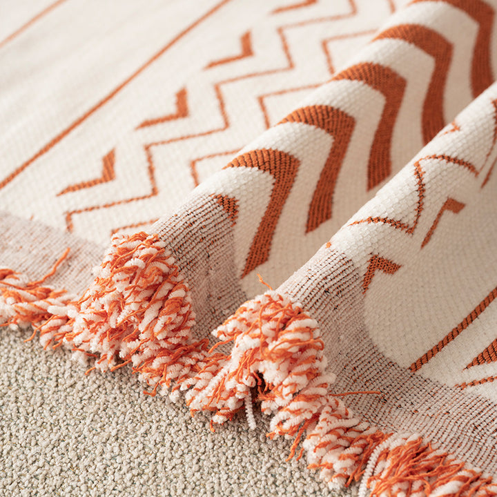 Geometric Pattern Sofa Blanket