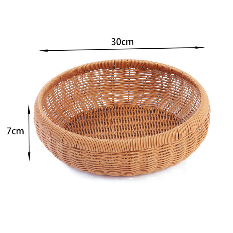 Round Decorative Woven Basket Kalsten