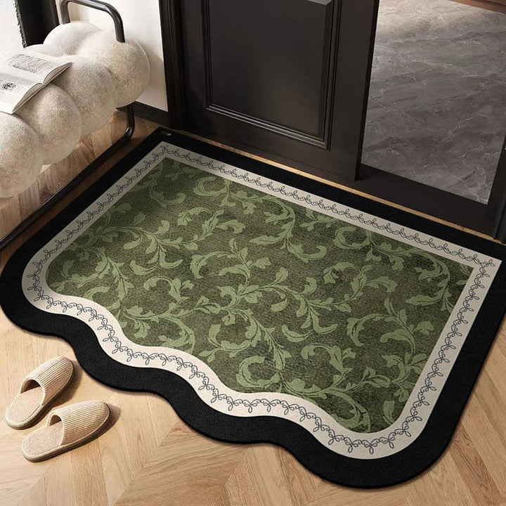 Floral Patterned Entrance Mat