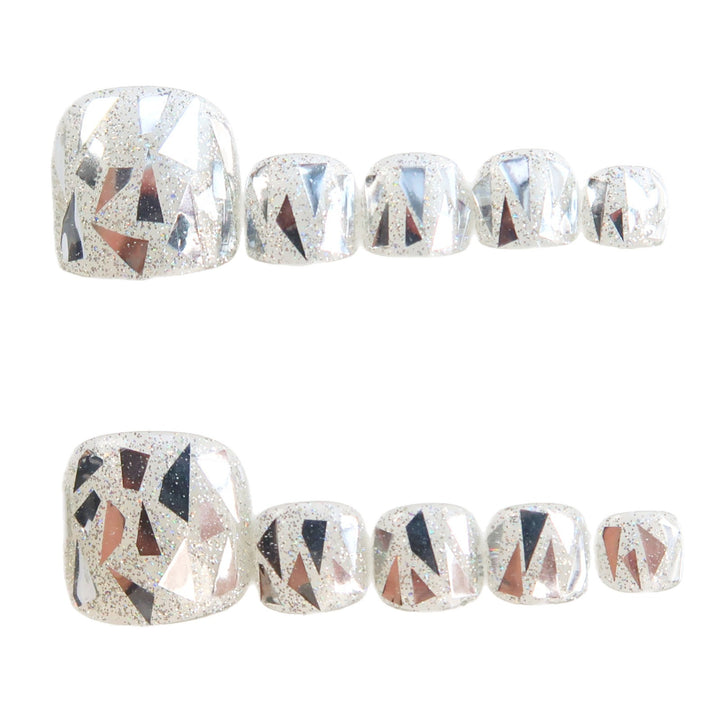 Premium Glittery Press-On Nail Art Set Kalsten