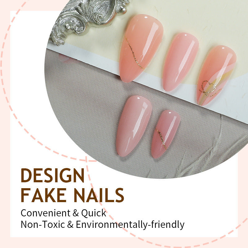 Artificial nail set with elegant, floral design Kalsten