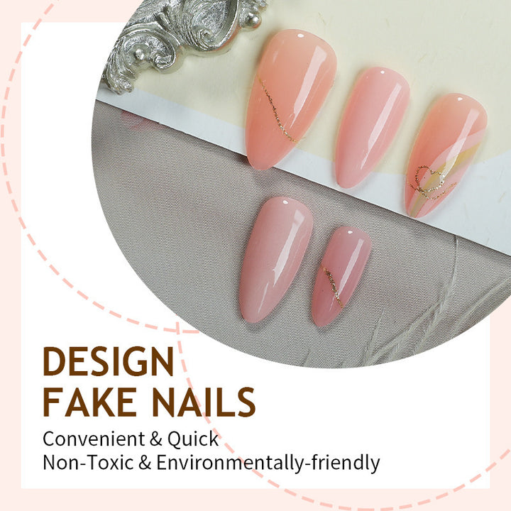 Artificial nail set with elegant, floral design Kalsten