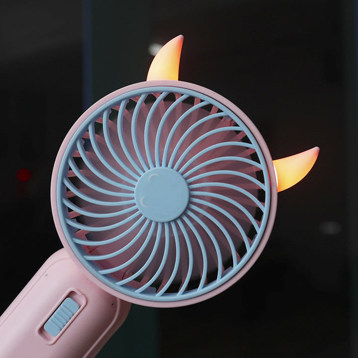 Ladies Portable Handheld Fan with Cute Bear Design Kalsten