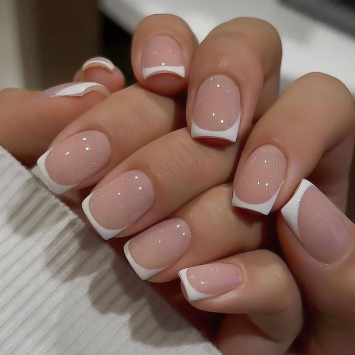 Elegant French Tip Press-On Nails Kalsten