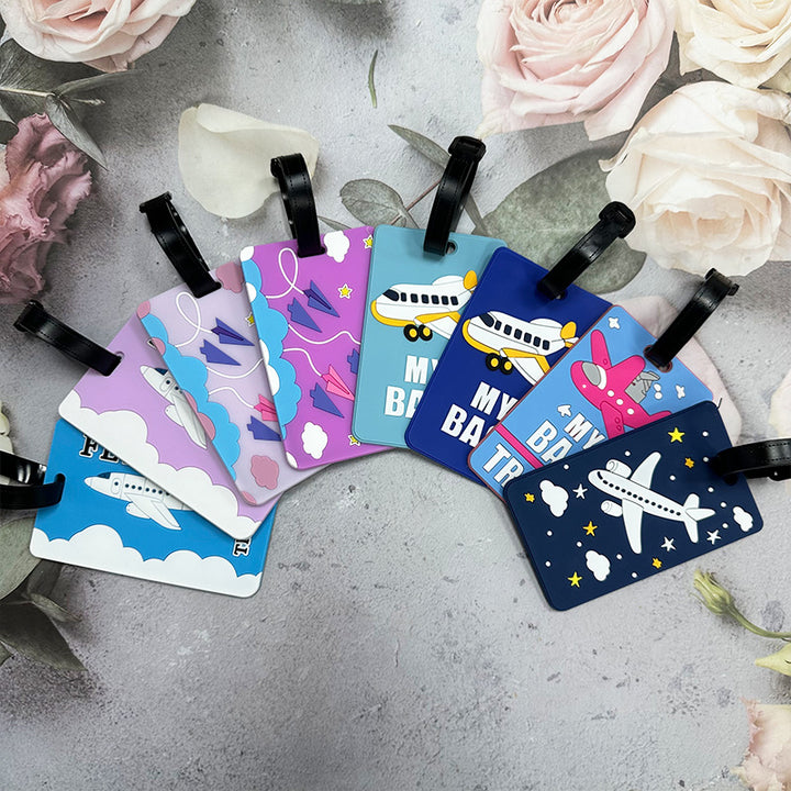 Airplane-Themed Luggage Tag Kalsten
