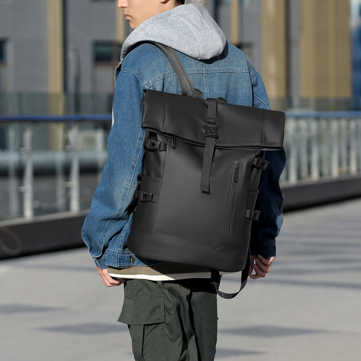 Stylish Roll-Top Waterproof Backpack Kalsten