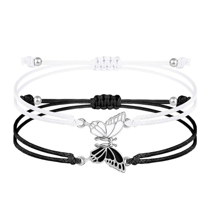 Butterfly Charm Necklace and Bracelet Set Kalsten