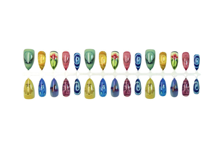 Nail art set with maritime designs and intricate embellishments Kalsten