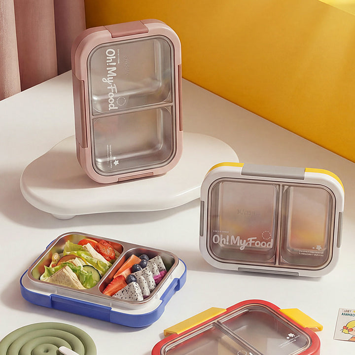 Multi-Compartment Leak-Proof Food Storage Container