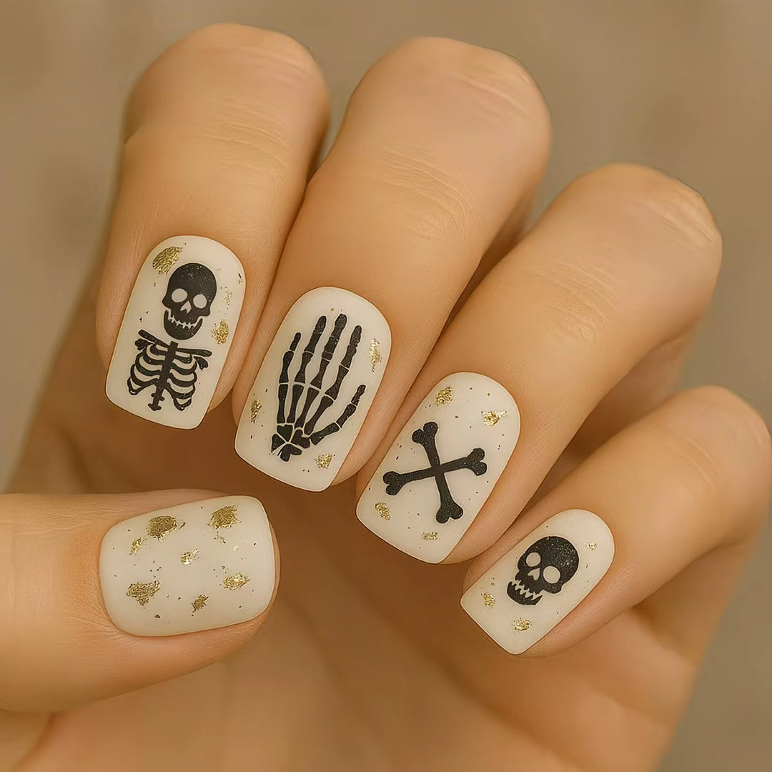Creative Skeleton Nail Art Design Kalsten