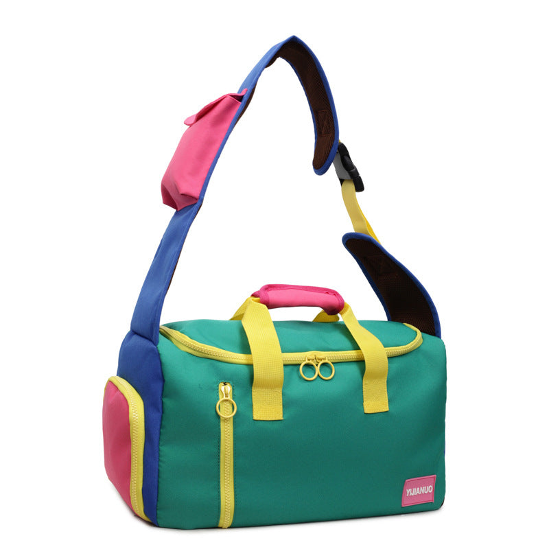 Colorful Multi-Pocket Active Travel Duffle Bag Kalsten