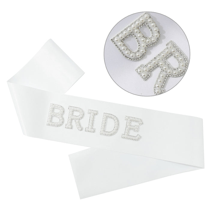 Women's Bridal Satin Ribbon with Sparkling Crystals Kalsten