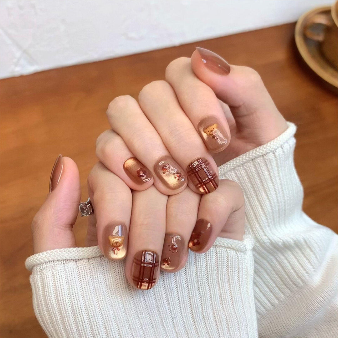 Premium Glamorous Press-On Nail Extensions Kalsten
