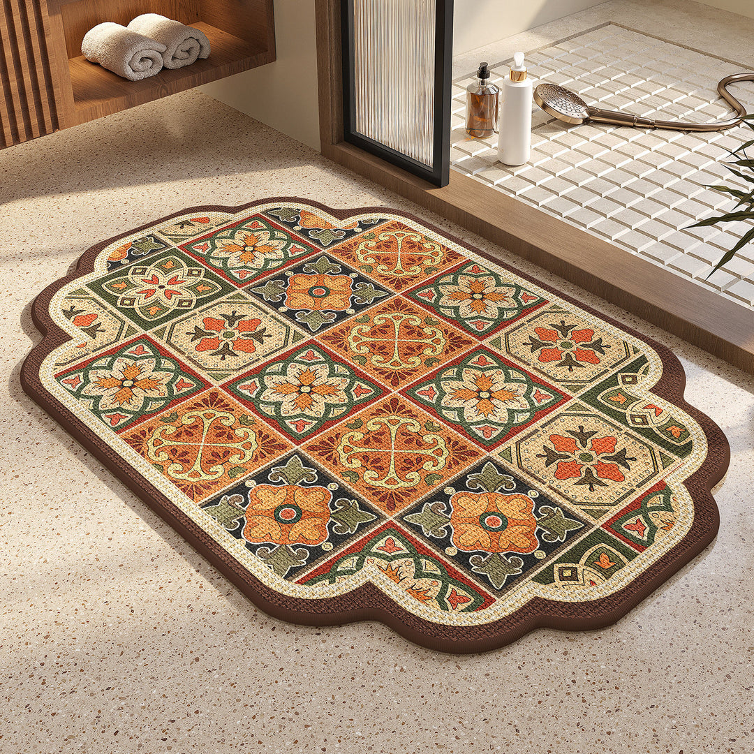 Vintage Mosaic Bath Mat