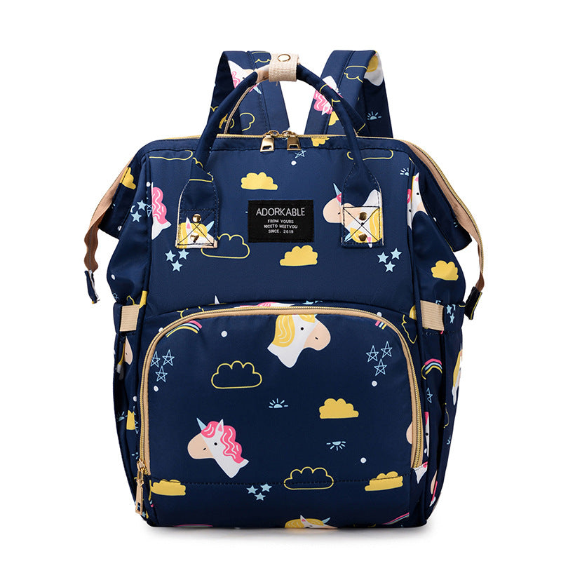 Playful Unicorn Print Diaper Backpack Kalsten