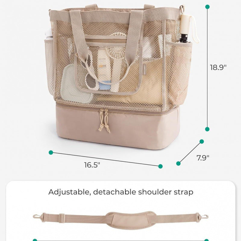 Multifunctional cooler bag with mesh outer pockets Kalsten