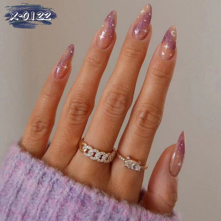 Glittery Starry Stiletto Nail Art Kit