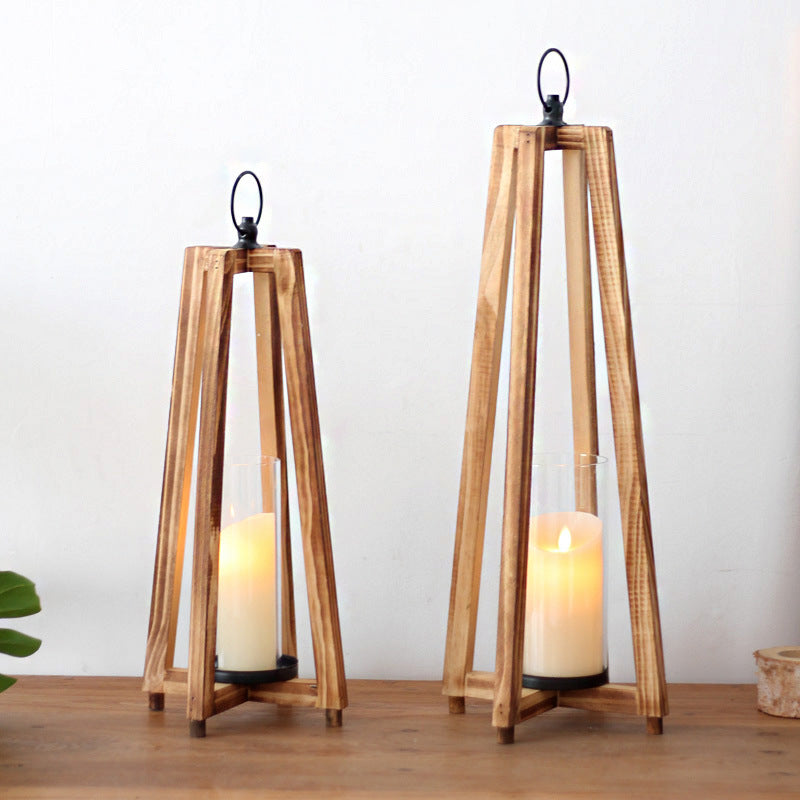 Stylish lantern made of wood Kalsten
