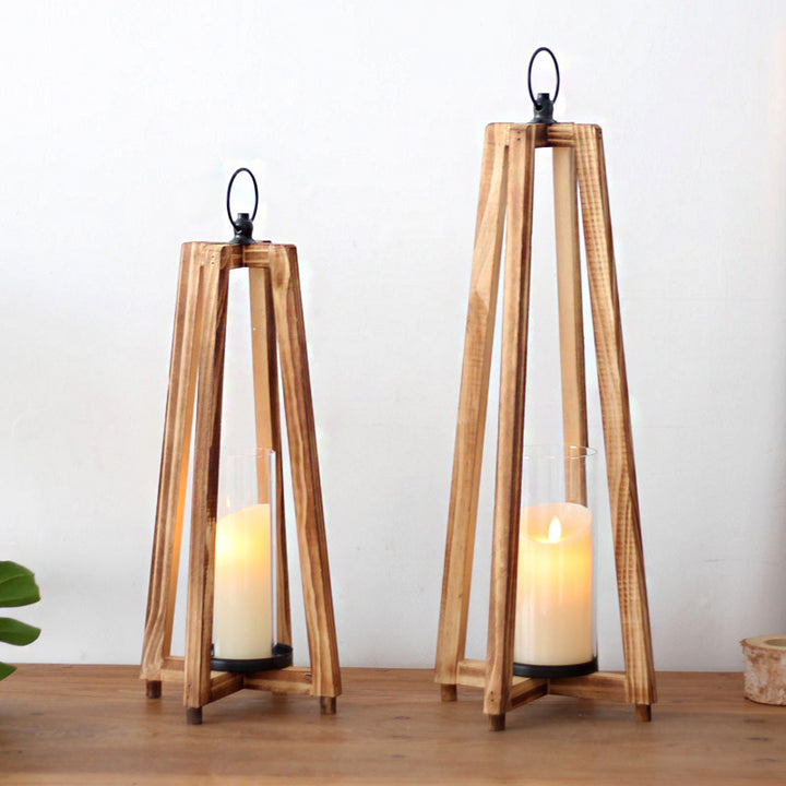 Stylish lantern made of wood Kalsten