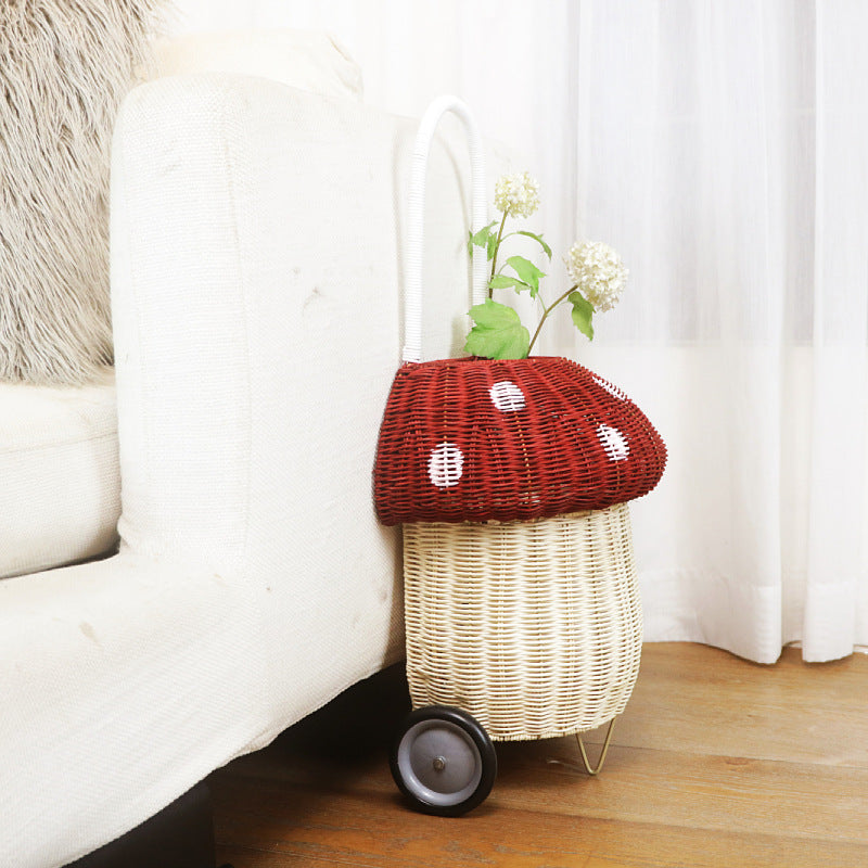 Decorative basket with wheels Kalsten