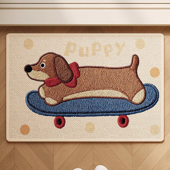 Adorable Dog-Themed Non-Slip Bath Mat