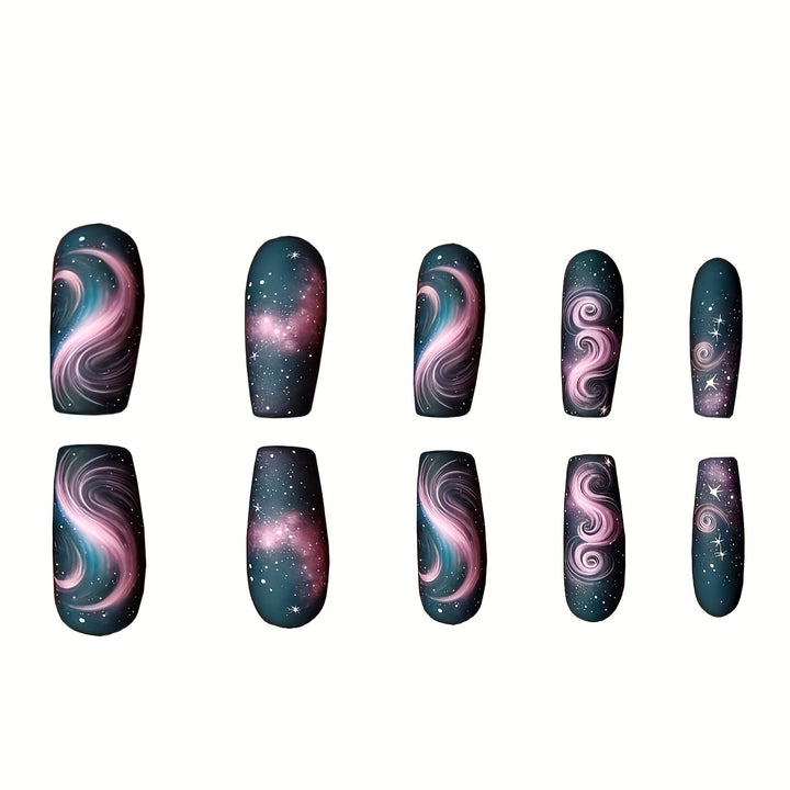 Artistic Galaxy-Themed Nail Enhancements Kalsten