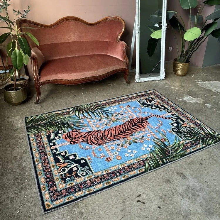 Artistic Zebra Print Area Rug for Modern Interiors