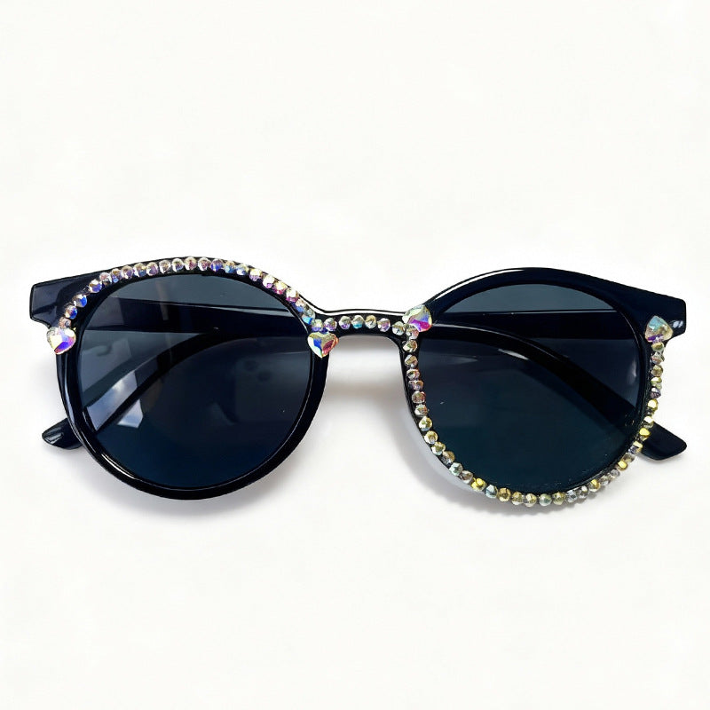 Crystal-Embellished Cat-Eye Sunglasses Kalsten